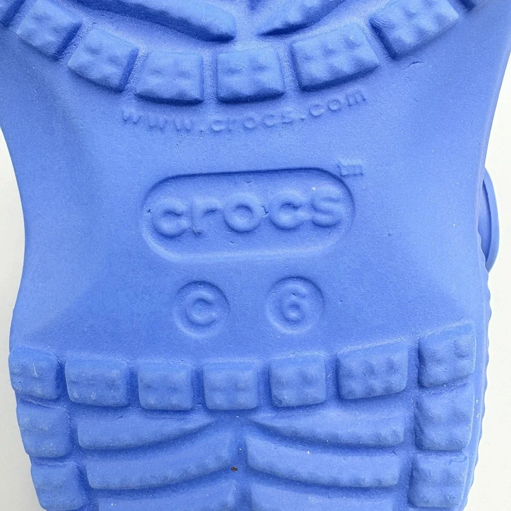 Crocs Classic Clogs Kids C6 Blue Slip-On Closed Toe Comfort Breathable Casual